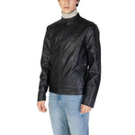 Gas Black Polyester Men's Jacket