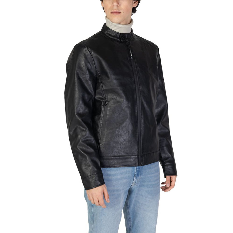 Gas Black Polyester Men's Jacket