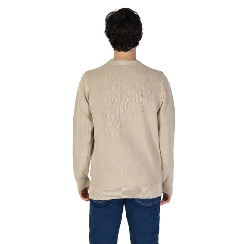 Gas Beige Cotton Men's Sweater