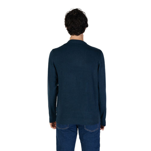 Gas Blue Acrylic Men's Sweater