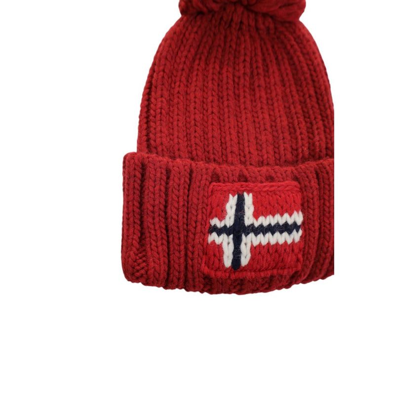 Napapijri Red Acrylic Hats & Men's Cap