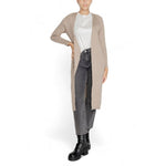 Only Beige Acrylic Women's Cardigan