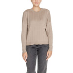 Only Beige Acrylic Women's Sweater