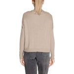 Only Beige Acrylic Women's Sweater