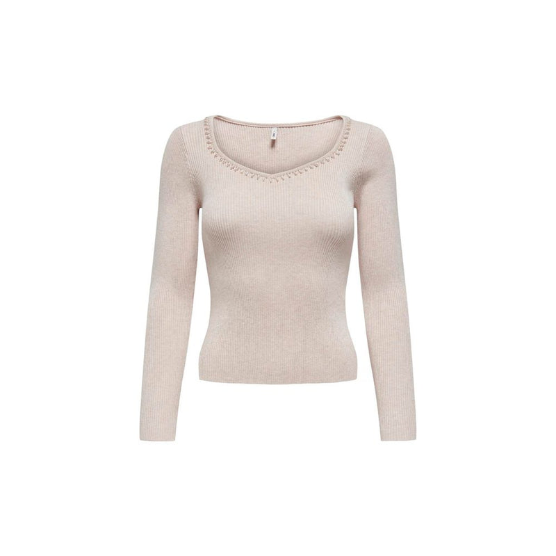 Only Beige Viscose Women's Sweater