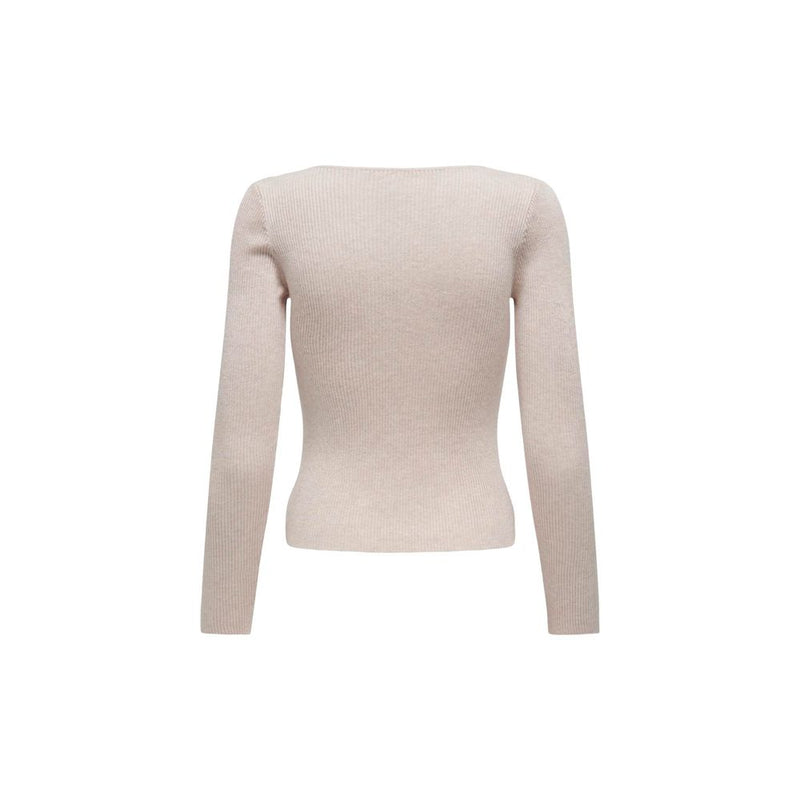 Only Beige Viscose Women's Sweater