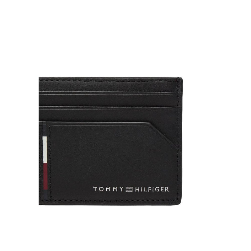 Tommy Hilfiger Black Leather Men's Wallet