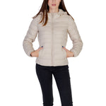 Only Beige Nylon Jackets & Women's Coat