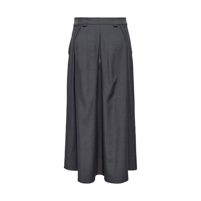 Only Gray Polyester Women's Skirt