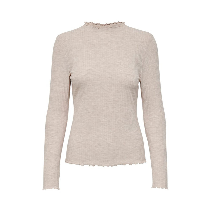 Only Beige Polyester Women's Sweater