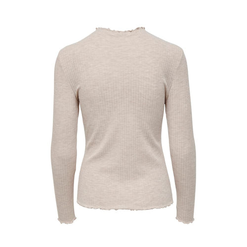 Only Beige Polyester Women's Sweater