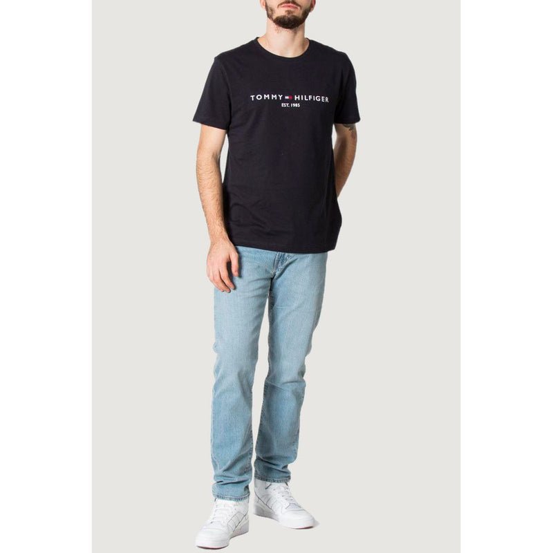 Tommy Hilfiger Blue Cotton Men's T-Shirt