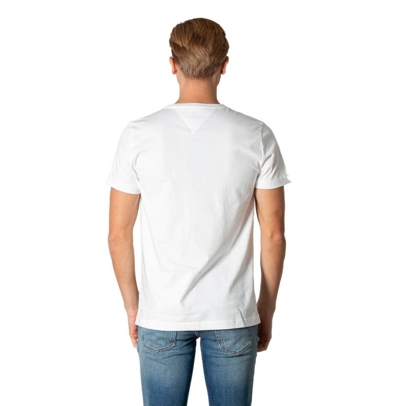 Tommy Hilfiger Cream Cotton Men's T-Shirt