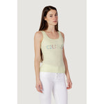 Guess Green Cotton Tops & Women's T-Shirt