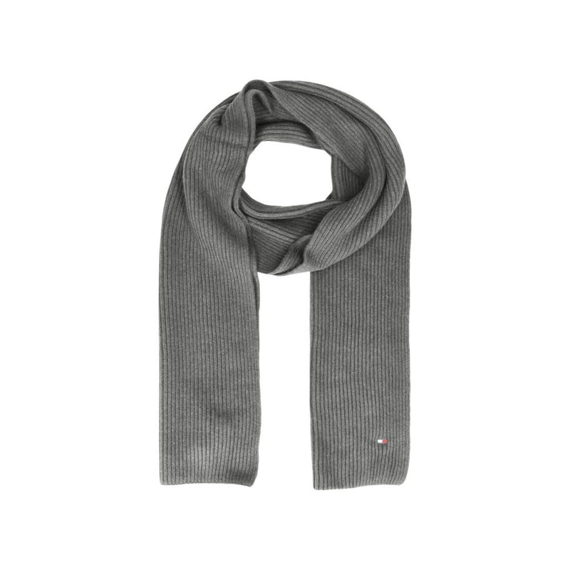 Tommy Hilfiger Gray Organic Cotton Men's Scarf