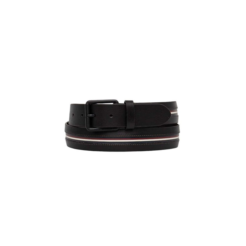 Tommy Hilfiger Black Leather Men's Belt