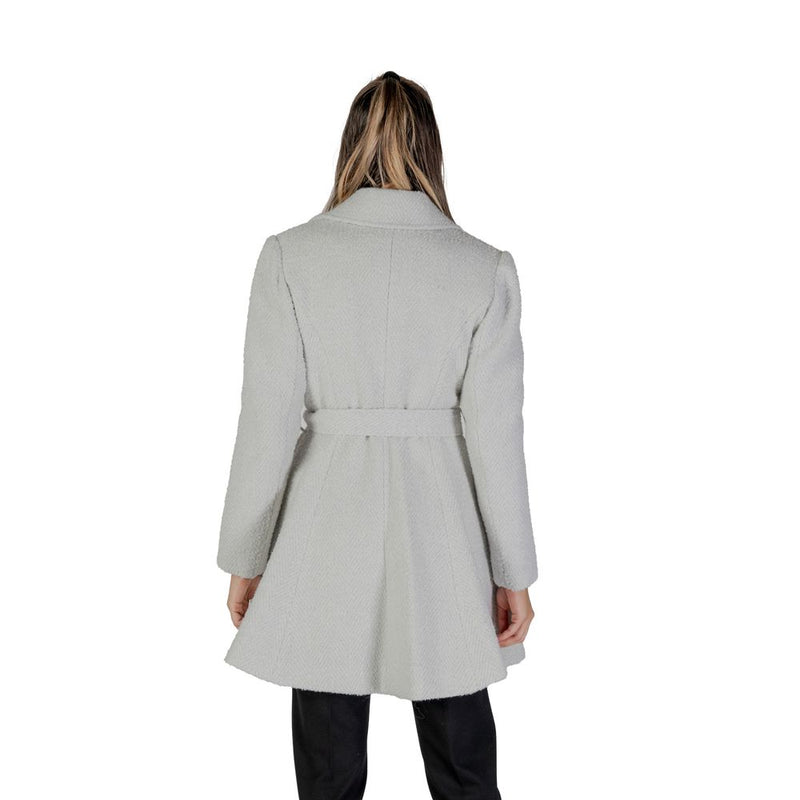 Guess Gray Polyester Jackets & Women's Coat