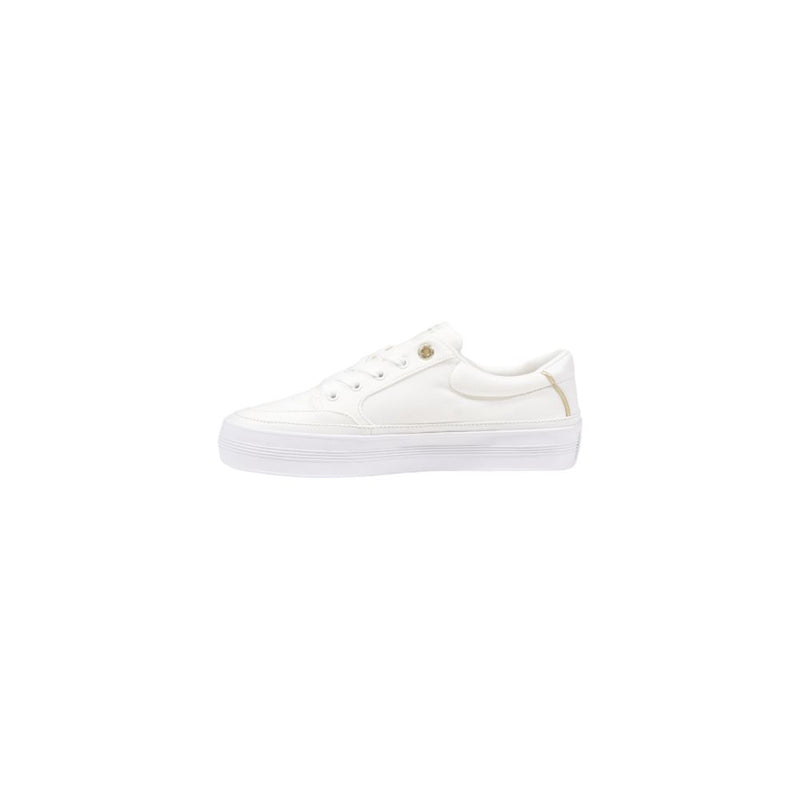 Tommy Hilfiger Cream Recycled Cotton Women's Sneaker