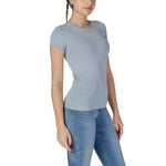 Guess Blue Cotton Tops & Women's T-Shirt