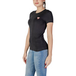 Guess Black Cotton Tops & Women's T-Shirt