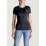 Guess Black Cotton Tops & Women's T-Shirt