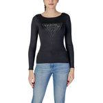 Guess Black Viscose Tops & Women's T-Shirt