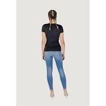 Guess Black Cotton Tops & Women's T-Shirt