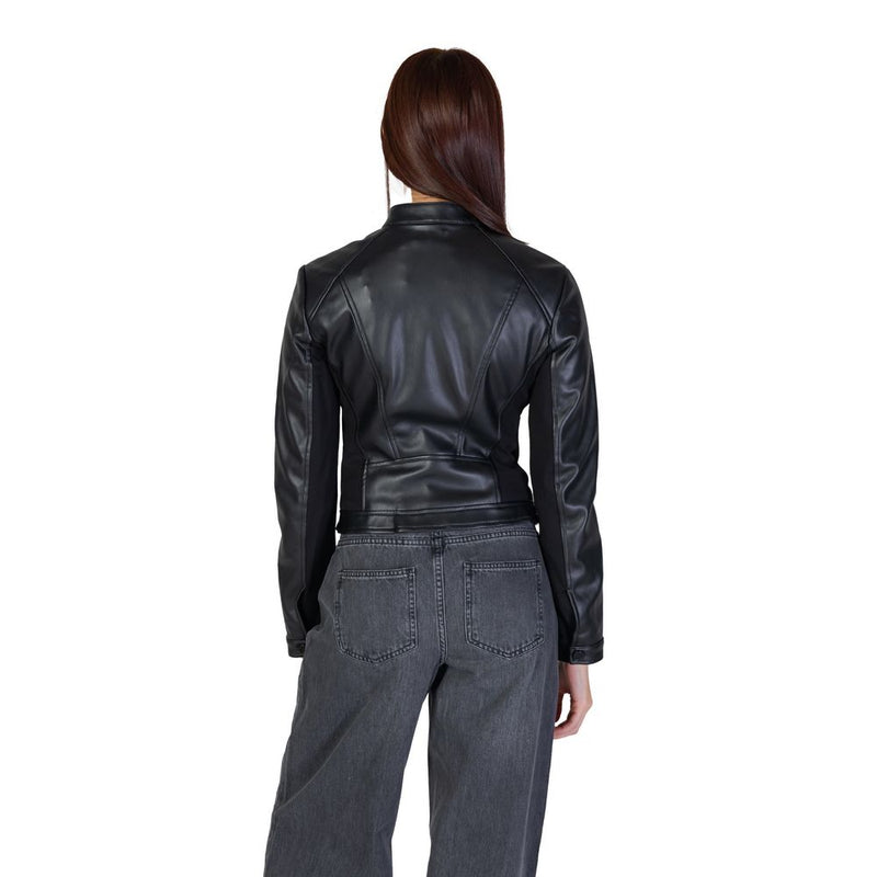 Guess Black Polyethylene Jackets & Women's Coat