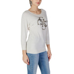 Guess White Viscose Tops & Women's T-Shirt