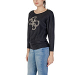 Guess Black Viscose Tops & Women's T-Shirt