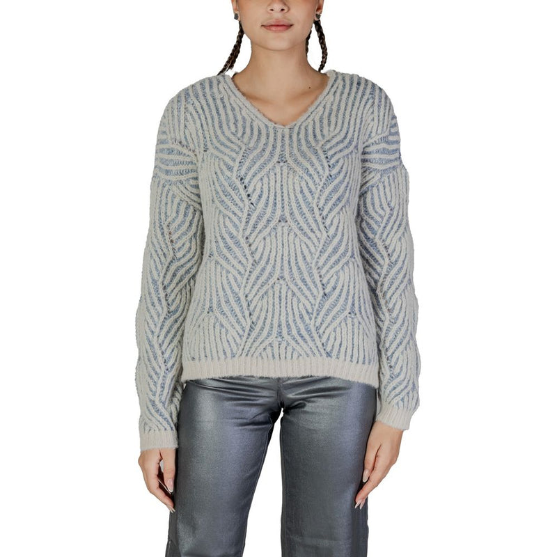 Only Blue Recycled Polyester Women's Sweater