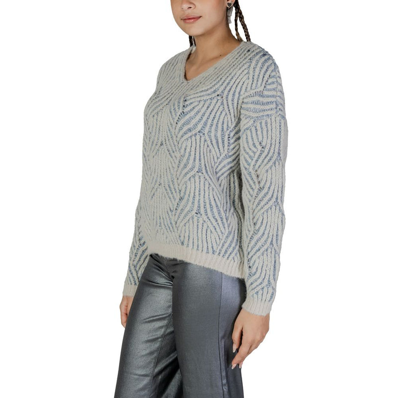 Only Blue Recycled Polyester Women's Sweater