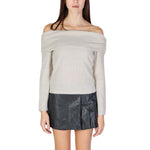 Only Beige Recycled Polyester Women's Sweater