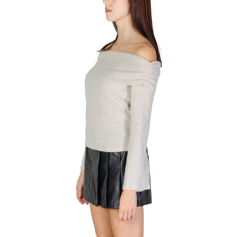 Only Beige Recycled Polyester Women's Sweater