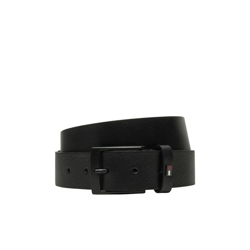 Tommy Hilfiger Black Leather Men's Belt