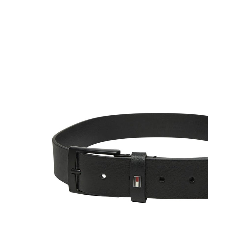 Tommy Hilfiger Black Leather Men's Belt