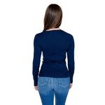 Guess Blue Cotton Tops & Women's T-Shirt