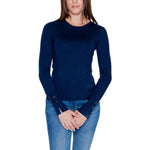 Guess Blue Cotton Tops & Women's T-Shirt