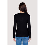 Guess Black Cotton Tops & Women's T-Shirt