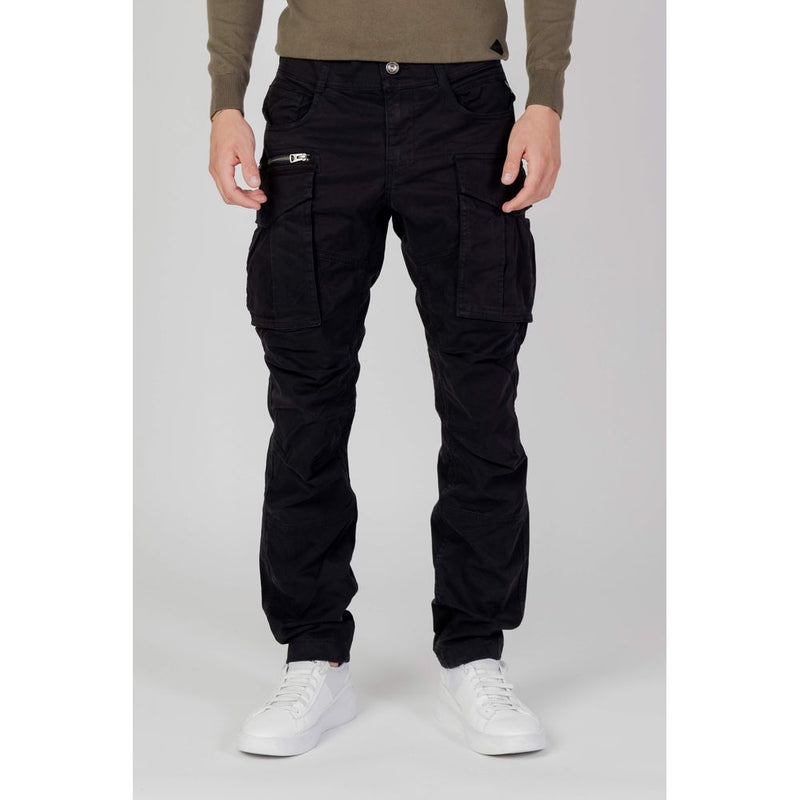 Replay Black Cotton Jeans & Men's Pant