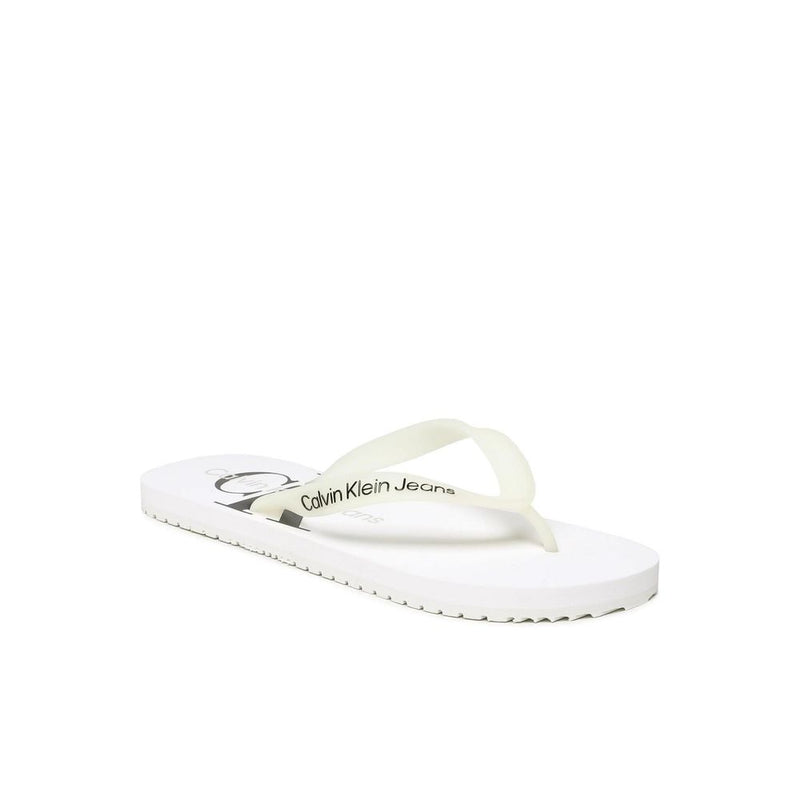 Calvin Klein Jeans White Polyethylene Men's Sandal