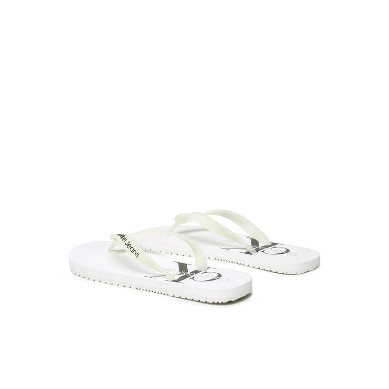 Calvin Klein Jeans White Polyethylene Men's Sandal