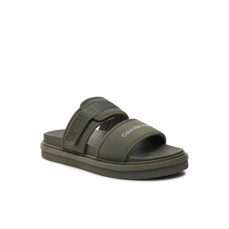 Calvin Klein Jeans Green Recycled Polyester Men's Sandal