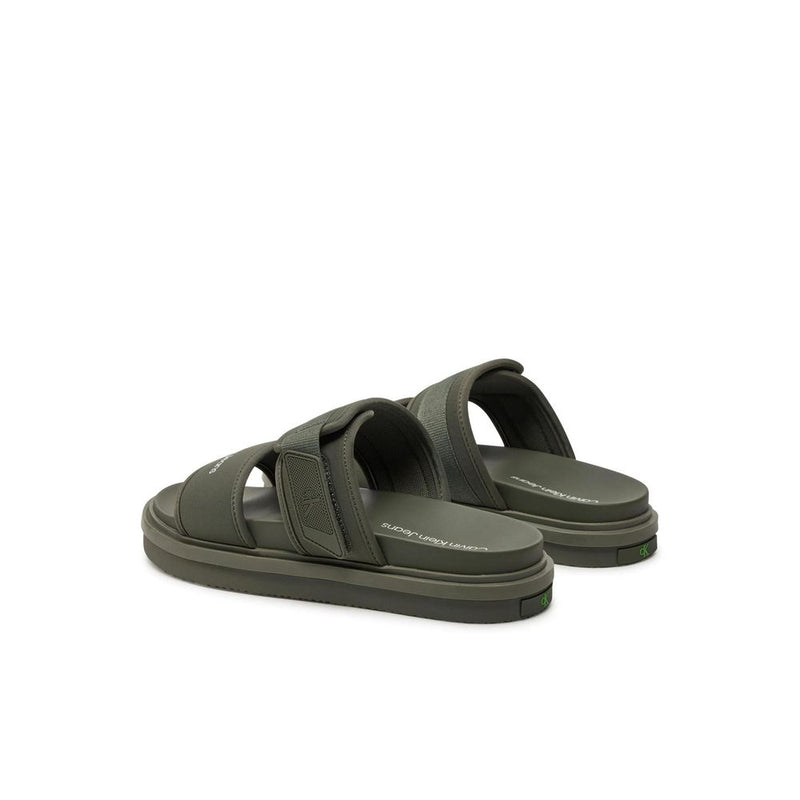 Calvin Klein Jeans Green Recycled Polyester Men's Sandal