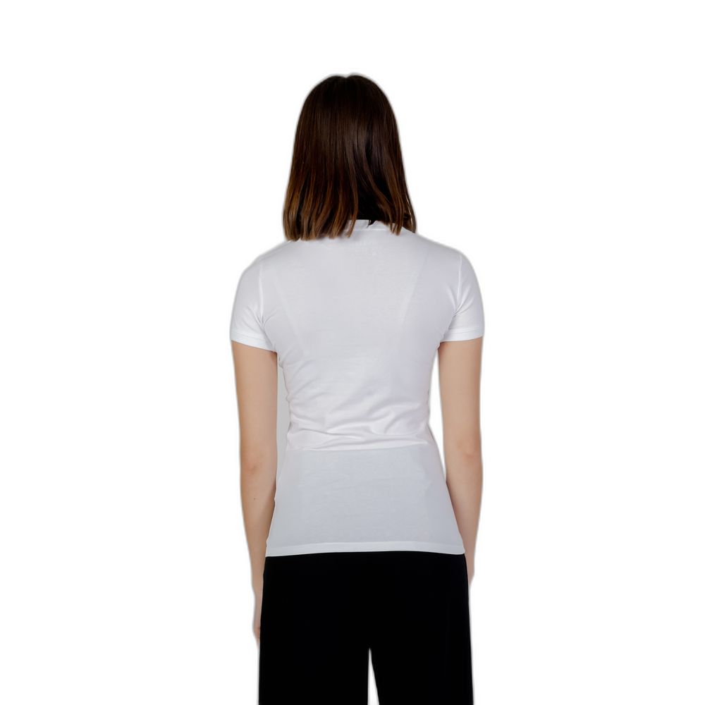 Guess White Cotton Tops & Women's T-Shirt