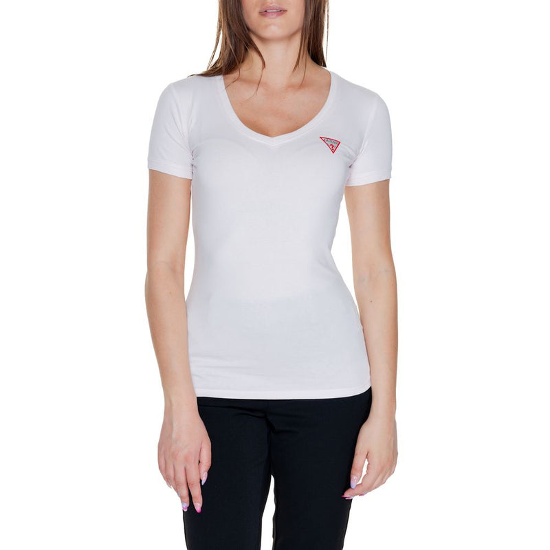 Guess Multicolor Cotton Tops & Women's T-Shirt