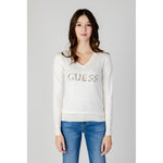 Guess White Viscose Tops & Women's T-Shirt