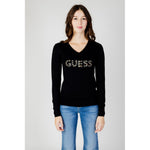 Guess Black Viscose Tops & Women's T-Shirt