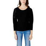 Guess Black Viscose Tops & Women's T-Shirt