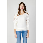 Guess White Viscose Tops & Women's T-Shirt